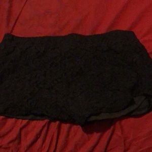 Black sleep shorts